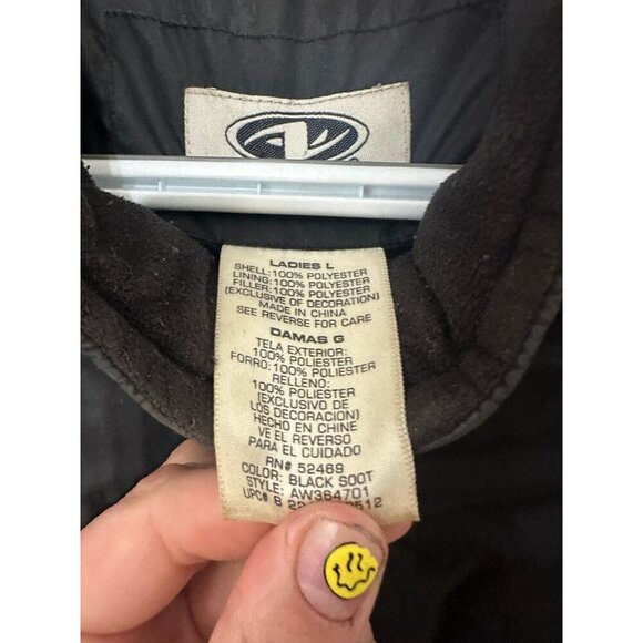 Athletic Works women’s size large black puffer jacket - Picture 7 of 10